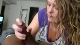 Horny Amateur Milf Interracial Blowjob