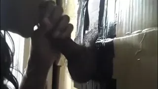 Sexy Young Thug Needed Late Night Glory Hole Visit - 2 Loads!!!