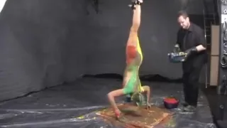 CORA painted upside down