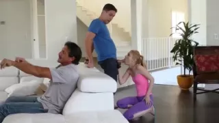 Step mom hotel bed first time Seducing My Steppatron's son