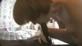 Red hair fuck with 2 black - cum in mouth