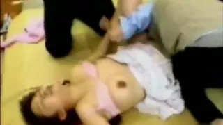 Two Colleagues and office girl in Hong Kong