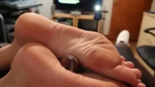 big white soles on black dick