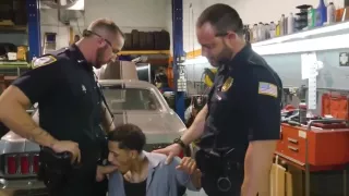 Gay police fuck video xxx hot black male cops nude This pickaninny porch