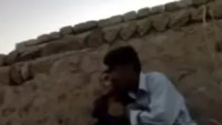 desi lover secret fucking backside of a wall