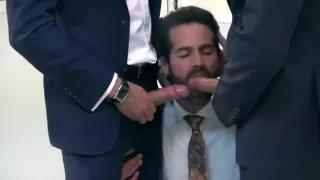 Gesichtsbesamung, Schwuler Sex, Gruppensex, Muskel, Dreiersex