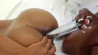 Unusual Lesbians Fill Up Their Huge Bootys With Cream And Bu