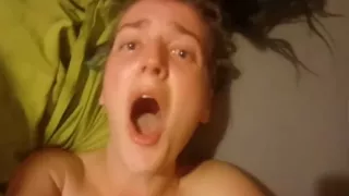 Petite babe choked while fucking hard - crying orgasm