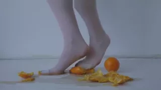 orange white knee sock crush