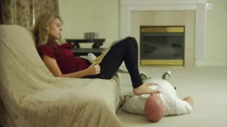 Human Table for feet to rest on