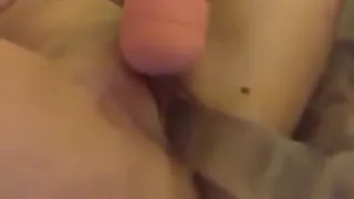 8in dildo in pussy