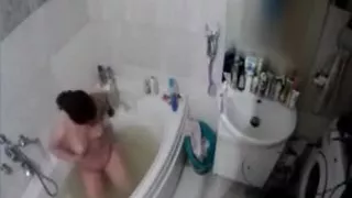 My nude soaping mum caught on spy camera