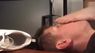 sock smelling under table