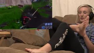 Fortnite with Brittney - Amazing bare soles