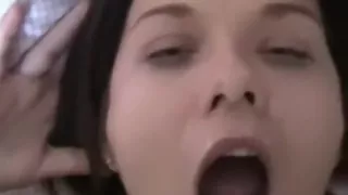 Woman sucks after anal