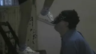 大学生美女帆布鞋踩踏ss