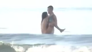 Crazy Couple Fucks In The Sea