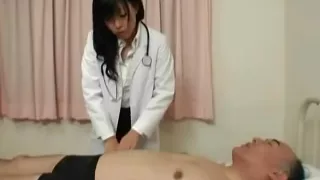 Woman asian doctor visiting patient