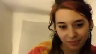 Dreadlock Hippy Webcam Girl Plays