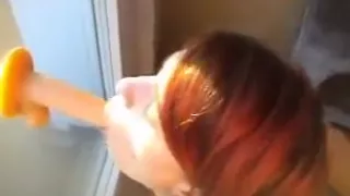 Anika Roesler with Dildo