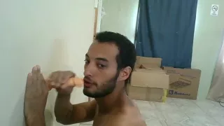 Analfick mit einem langen Dildo