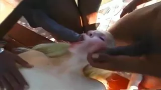 Amazing teenage harlot is making him cum