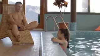 pretty youthful harlot giving a beautiful blowjob 