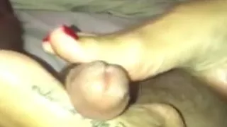 Italian goddess sexy red toes