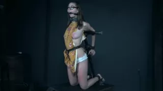 Hot pornstar bondage and cumshot