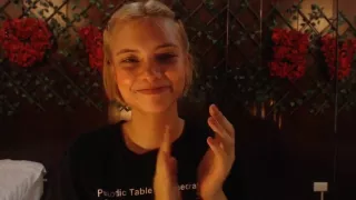 Webcam model goofing around