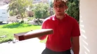 Delivery boy makes college girl cum