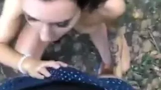 Russische paar in der Natur