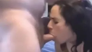 Woman sucks after anal