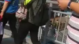 Chinese lady in pantyhose