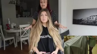 hottie in suit does a shower shampoo