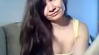 Pretty girl who plays with her favorite toy