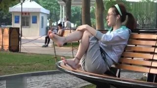 chinese foot 赤足者 88-精品素足玩出长椅花样的极致