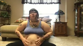 Gorgeous college girl Fatty Tries To Exercise