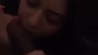 Choking on daddy's cum