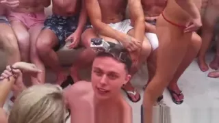 Sexy Bikini Girls Compete In Stripping Sex Games On A Boat