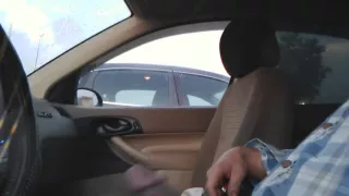 Dick flash car college girl girl looks then comes back to look again