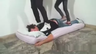 3 on 1 shoe trampling