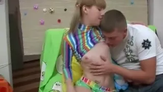 Pretty teenie girl getting fucked