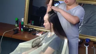 Sexy Asian Bald Headshave