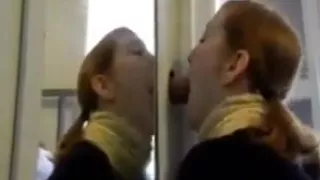 Redhead slut gloryhole
