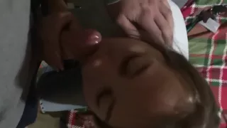 My step sister gagging on my cock whilst playing fallout