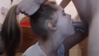 18 Years Old Petite Teen Gets A Facial Blowjob