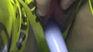 Japanese girlfriend bound and satisfied