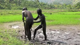 two girls Jane in mud