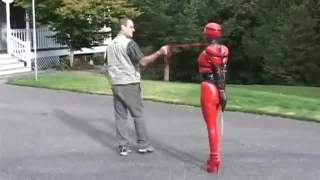 going for a walk with my doll